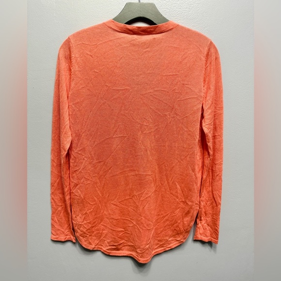 #1) Ralph Lauren Silk Blend Thin knit V-Neck Top - Picture 2 of 4